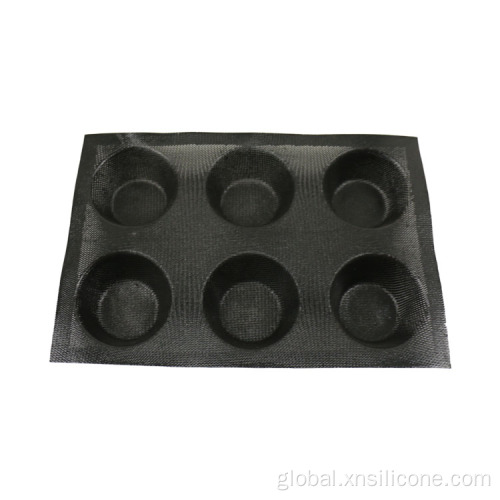 Bread Burger 6 bun Silicone Bakeware Pan Molds